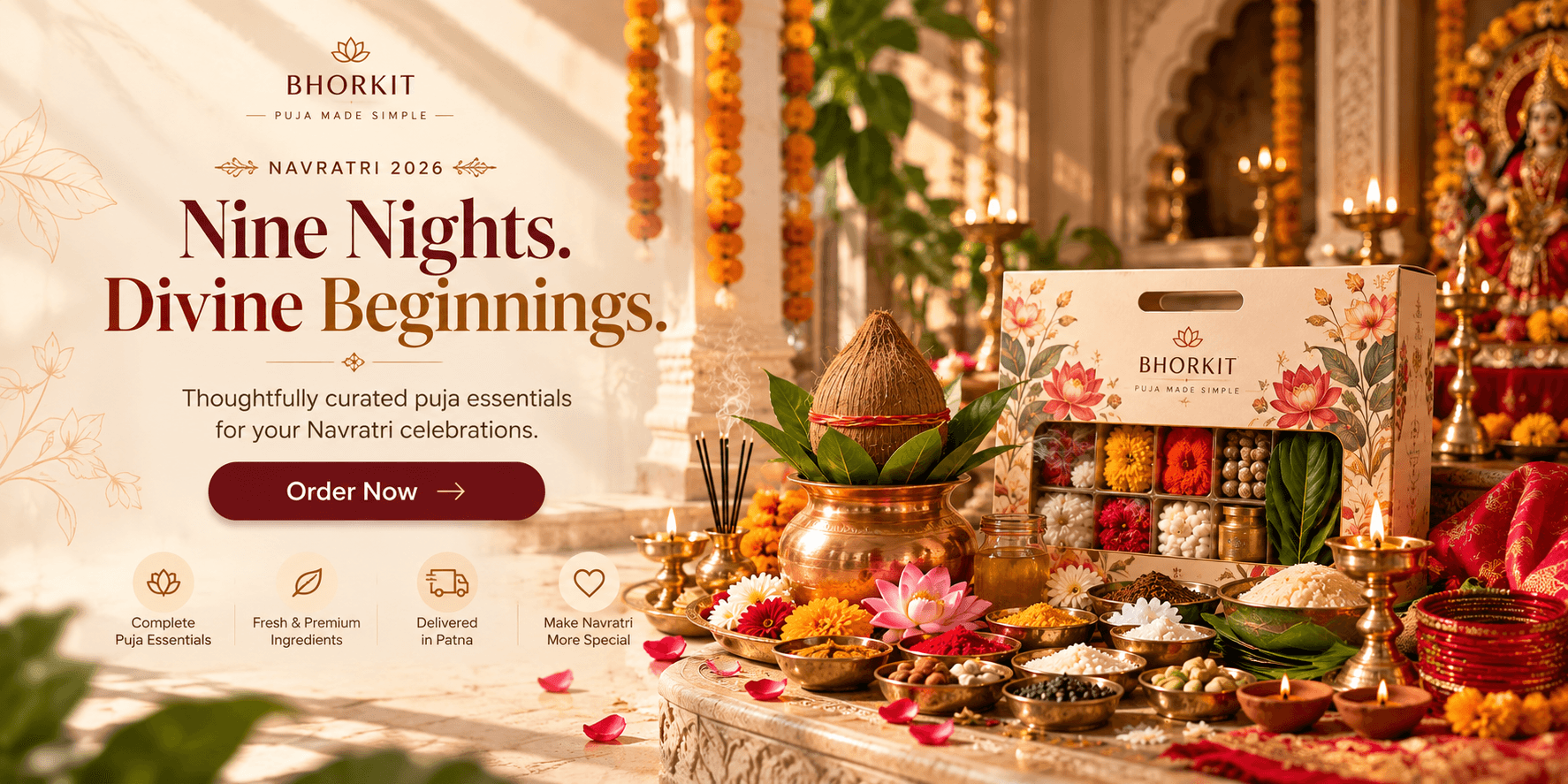 BHORKIT Navratri 2026 puja essentials delivered in Patna